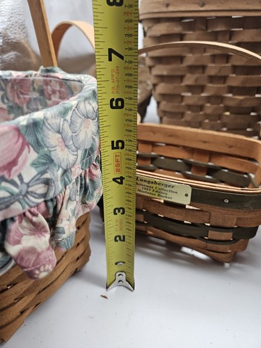 Vintage Lot Of 9 Longaberger Baskets 1980s Large Small - Picture 19 of 22