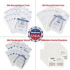 AZDENT Dental Ortho Niti Arch Wires Round/Rectangular Ovoid/Nature/ Brackets