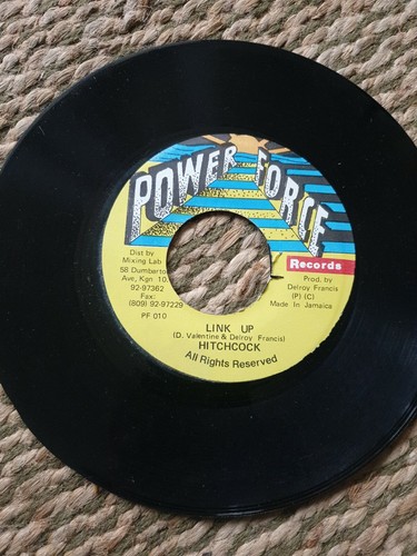 Vinyl Record 7" Hitchcock (2) ‎– Link Up Power Force Records ‎– PF 010 - Imagen 1 de 2