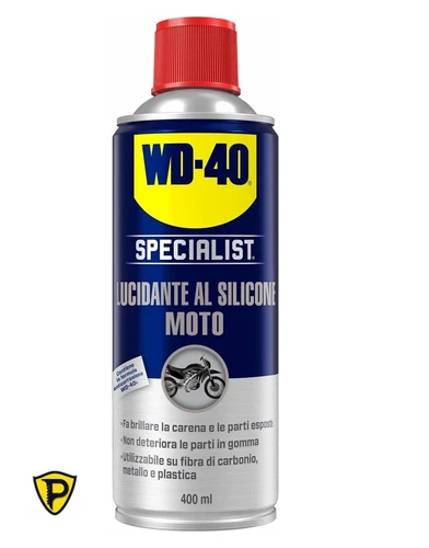 WD-40 Lucidante al silicone per carene moto specialist spray bomboletta 400 ml.