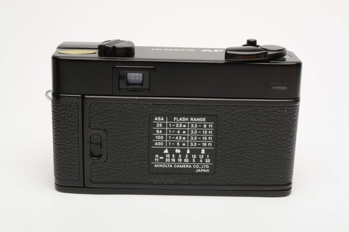Minolta Hi-Matic AF 35mm Point&Shoot Rangefinder camera w/Case, nice! - Picture 3 of 13