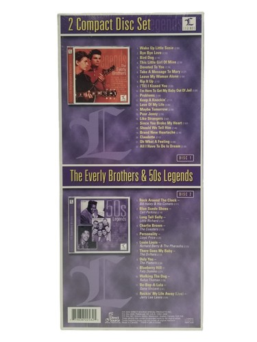The Everly Brothers & 50s Legends 2 CD Collection 2002 Tall Box Brand New Sealed - Picture 2 of 4