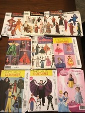 HALLOWEEN COSTUME SEWING PATTERNS  MEN, WOMEN, KIDS animals,army,clowns