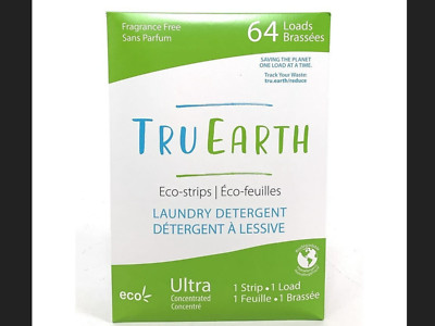 TruEarth 128 Count Laundry Detergent Eco-Strips - Fragrance Free.