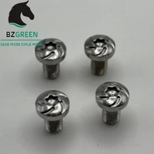 1911 Grip Screws, 4 O Rings, T10 Torx Key, Fancy  Silver