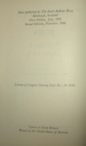 THE GOSPEL OF JOHN, Volumes 1 & 2-THE DAILY STUDY BIBLE-William Barclay-Ex 2 HC! - Imagen 6 de 15