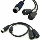 ExcelValley MIDI Y Splitter Audio Cable - 5 Pin DIN Adapter Converter Instrument