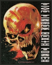 Five Finger Death Punch Justice For None - Woven Sew On Patch 3" x 4"