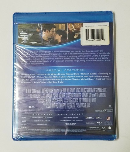 Shoot 'Em Up Blu-ray REGION A (2008) -- NEW! SEALED!! - Picture 2 of 2