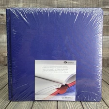 Creative Memories 12 x 12 Album Blue Premier Flex-Hinge w/15 White Pages Sealed