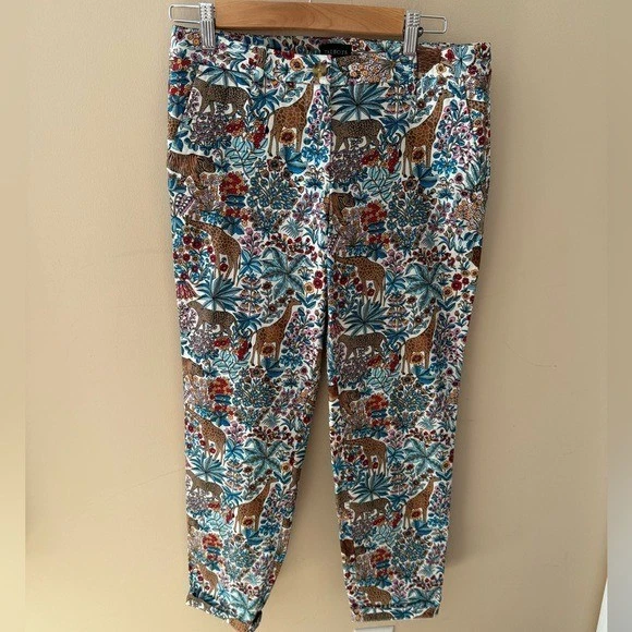 Talbots Pants Tropical Safari  Relaxed Chino Ankle Length Size 2 - Image 2 of 4