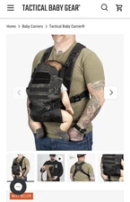 TBG TACTICAL BABY CARRIER/ Multicam Black
