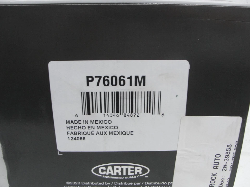 Se adapta a Dodge Caravan Town Country 3,3 L 3,8 L conjunto de bomba de combustible Carter 04-07 NUEVO Foto 3 de 3