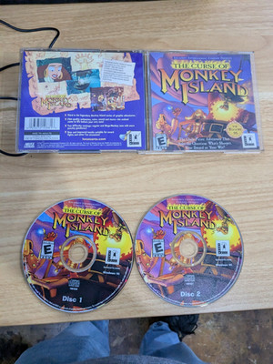 O2 The Curse of Monkey Island (PC Game CD-ROM, 1997, LucasArts)  Complete/CIB