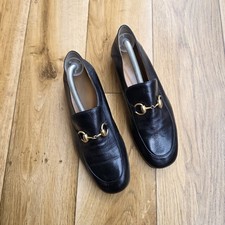 GUCCI HORSEBIT JORDAAN LEATHER LOAFERS SIZE 37 EU, 6.5 US, 4 UK