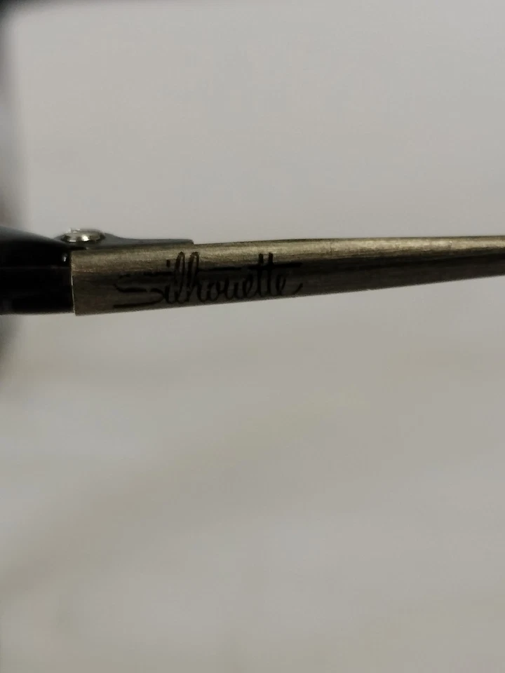 Monturas de gafas Silhouette SPX 2774 10 6053 para hombre negras desvanecidas 54-14-140 RX Foto 3 de 4