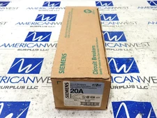 New Siemens B120 Single Pole 20 Amp 120/240 Volt Circuit Breaker *Box Of 12*