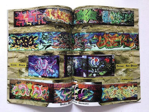 SCRIBBLE GRAFFITI MAGAZINE #4 1997 - VINTAGE OHIO GRAF ZINE COLOR AND B&W - Picture 3 of 3