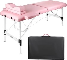 Masajeo Portable Lash Bed Massage Table Pink Eyelash Pillow