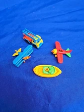 Lot BRUDER MINI Classic Planes Curtis Fokker, Tugboat, Ladder Truck Germany Toys