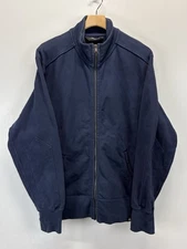 American Giant Moto Full-Zip Sweatshirt XXL 2XL Navy Blue Heavyweight USA Made