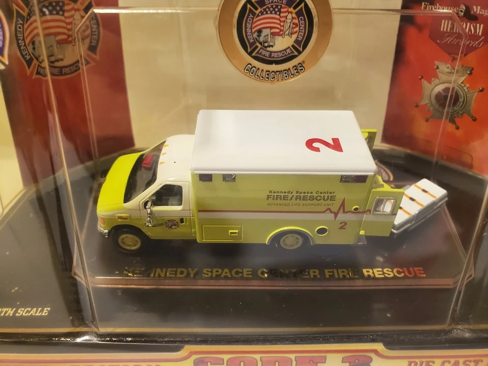 Code 3  KENNEDY SPACE CENTER FIRE RESCUE E350 AMBULANCE 1/64  NIB - Image 2 of 4
