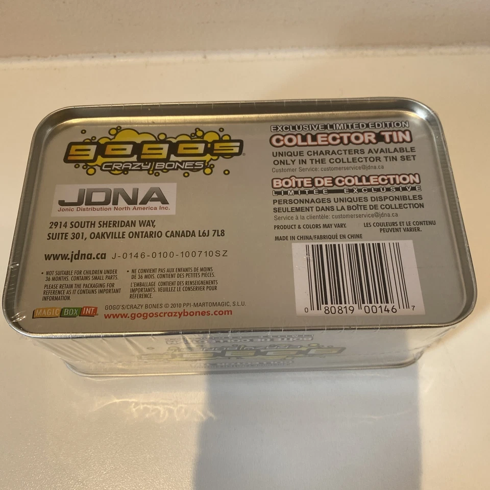 Gogos Crazy Bones Advance Special Edition Tin 2008 New Sealed Rare Retro Retired - Image 3 of 4