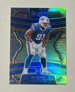2019 Panini Select Ed Oliver Silver Prizm RC #25 Buffalo Bills