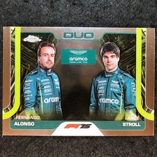 2025 Topps Chrome F1 FERNANDO ALONSO LANCE STROLL Base Duo Cards #168