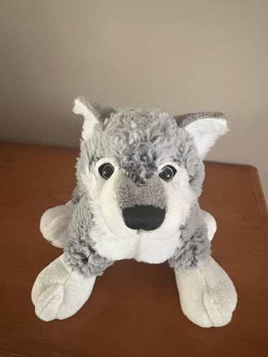 Peluche de peluche muy raro Webkinz Grey Wolf HM358 retirado difícil de encontrar Ganz sin código - Imagen 7 de 8