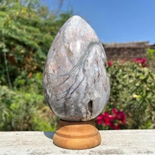 Fancy Jasper Druzy Egg 150 M M- Channel Positive Energy for Meditation