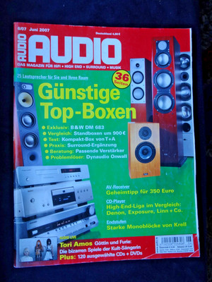 AUDIO 6/07,B&W 683,NUBERT NUBOX 311,TRANSROTOR ZET 3,KRELL EVOLUTION 900,ISODA 2