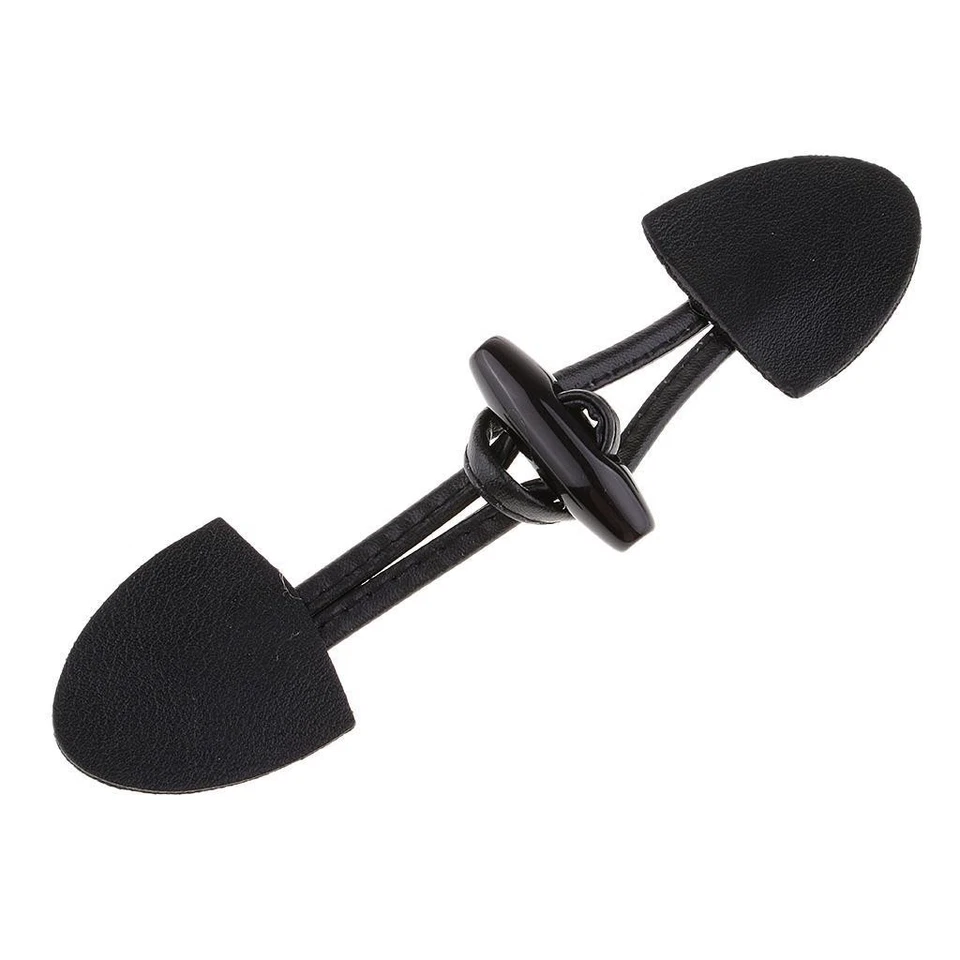 Pair of 6 Toggle Closure Horn Button for Coat DIY - Image 3 of 4