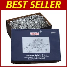 Extra Large Safety Pins 2" 1440 Pcs Rust Resistant