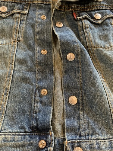 Levi Strauss & Co Children’s Denim Jacket Size 4T. Snap Buttons , Medium Wash - Picture 10 of 11