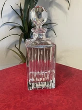 Miller Rogaska Soho Square Decanter With Topper Cut Crystal New With Tag
