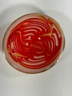 VTG Murano Orange White Swirl Art Glass Bowl 3 lb 14 oz