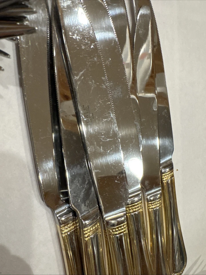 Towle “Vienna (Gold)” 45-Piece Stainless Flatware Service for 8 NICE! - Image 4 of 4