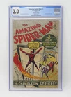 Amazing Spider-Man #1 - Golden Record Reprint - Kirby - Ditko - 1966 - CGC 2.0