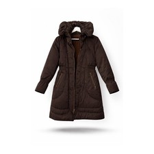 Cole Haan Jacket Women's Medium Brown Down Long Coat