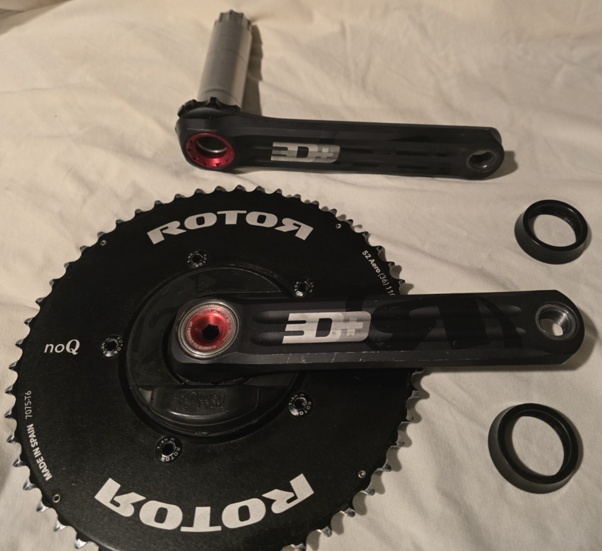 Rotor 3D+ Power2Max Power Meter 167.5mm BB30 Lightweight Crankset