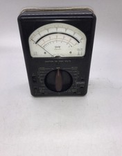 VTG Triplett 630-A Analog Multimeter Made In USA Untested Bakelite Case Crack