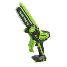 Greenworks 24V 6 inch Handheld Pruning Saw mini Chainsaw Pruner - Tool Only
