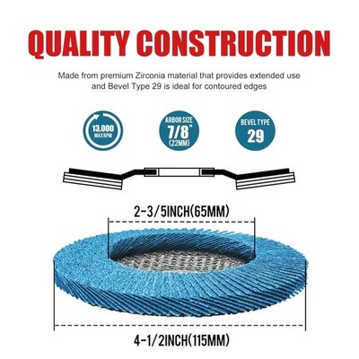 Professional Grade Zirconia Grinding Wheel 40 Grit