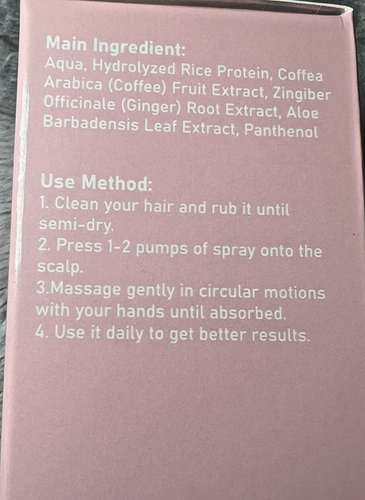 Hair Helper Spray 5 Bottles Rice Water Hair Growth Spray with Biotin & Caffeine - Picture 3 of 11