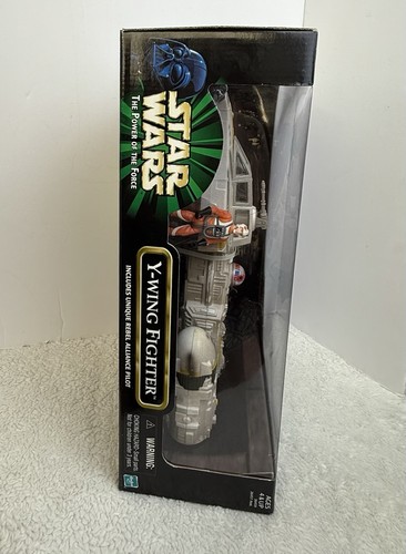 Star Wars Y-Wing Fighter con veicolo pilota Alleanza Ribelle POTF Potere della Forza - Foto 7 di 15
