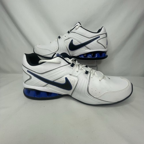 New NIKE Men's REAX 5 TR Training Shoes, Size 9.5, White Blue, 415348 - Picture 8 of 13