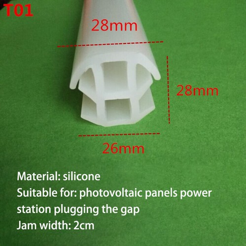 Tira de sellado de paneles fotovoltaicos paneles solares bordes en forma de T bandas de borde - Imagen 2 de 20