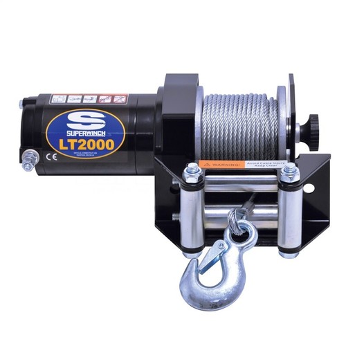 Cuerda de acero Superwinch 2000 LBS 12 VDC 5/32 pulgadas x 49 ft cabrestante LT2000 - Imagen 2 de 10