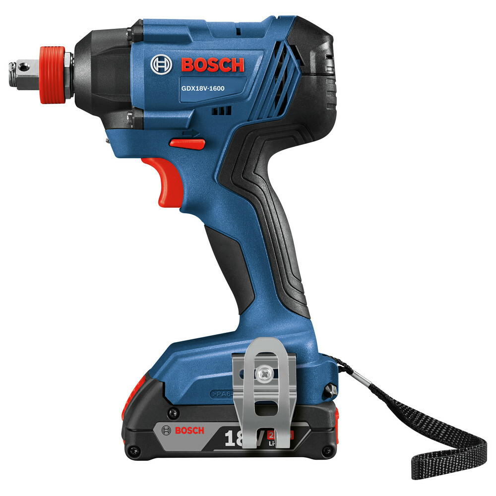 Bosch GDX18V-1600B12-RT 18V 1/4" 1/2" Impact Driver Kit Certified Refurbished image